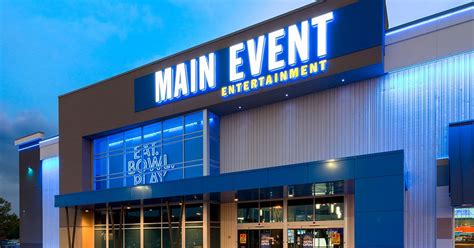 Main event entertainment near me - Specialties: Main Event Entertainment - Wesley Chapel the most FUN you can have under one roof. Main Event is THE dining and entertainment destination that offers more ways to have family FUN than you can pack into one visit. No matter what your age, there's something for everyone at Main Event. Attractions include state-of-the-art bowling, multi-level laser tag, an arcade games gallery ... 